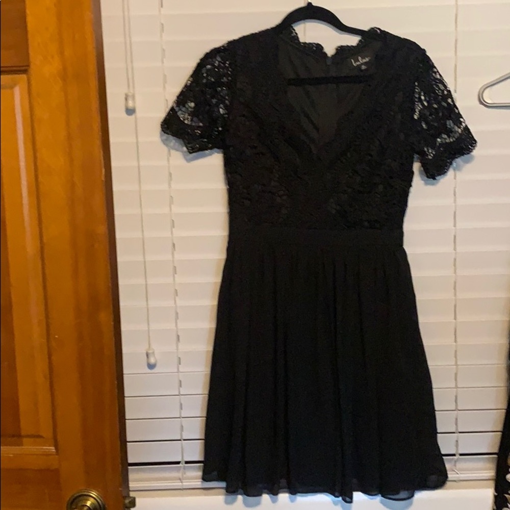 Lulus Black Lace Dress NWOT